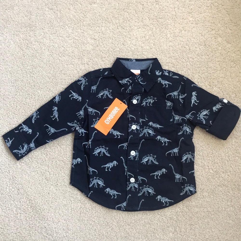 NWT Gymboree Dinosaur Collared Shirt